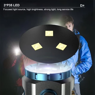 Asafee F235-X EDC ไฟฉาย 3 * P35 + RPG พวงกุญแจไฟ LED แบบพกพา Ultra Bright Mini ไฟฉายโคม 1850/18650 แบตเตอรี่กันน้ํา IPX66