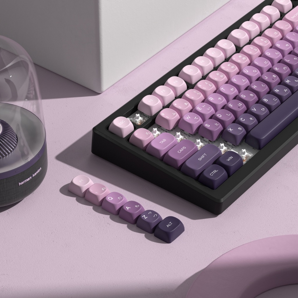 Voier PBT Keycaps 134 คีย์ MOA Profile สไตล์ญี่ปุ่น Dye-Sublimation Key Caps ชุดสําหรับ 61/68/84/87/100/104/108 คีย์คีย์บอร์ดเครื่องกล