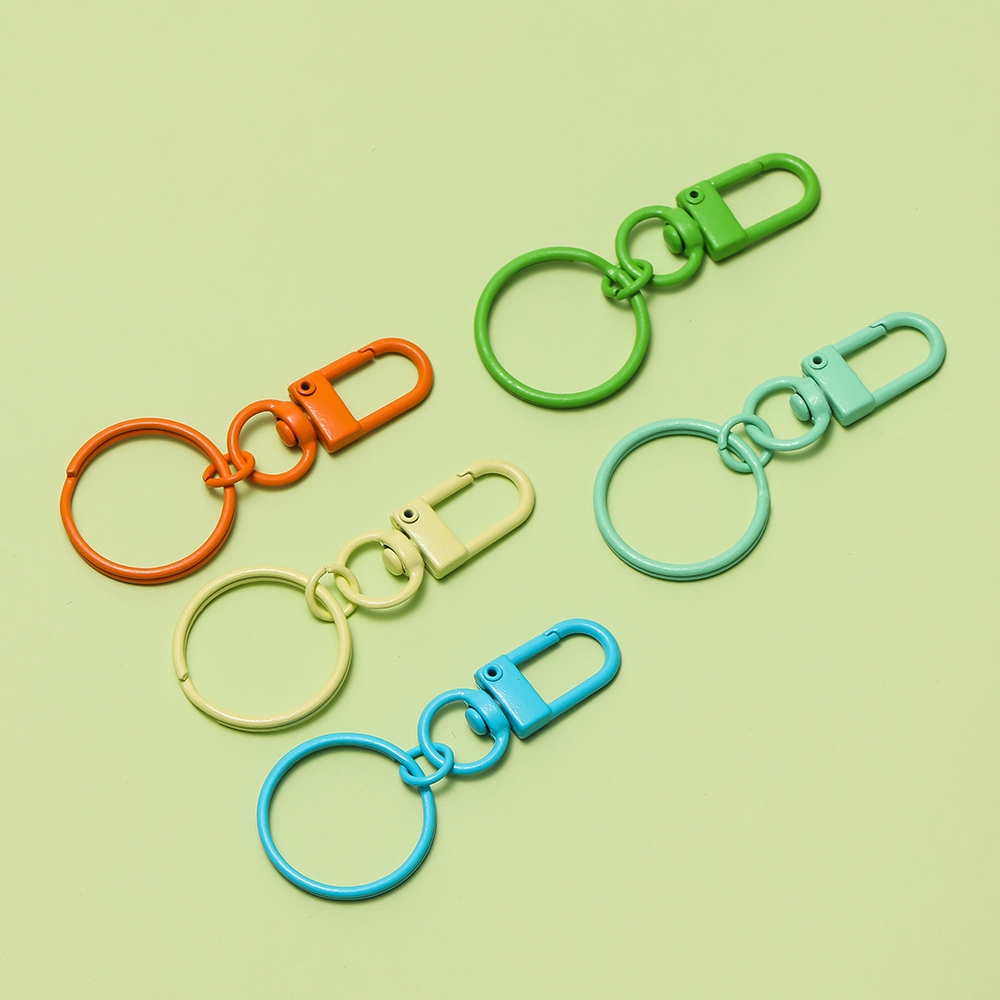 St.Kunkka 5 ชิ้นชุดพวงกุญแจตะขอแตรสีลูกกวาด, อุปกรณ์งานฝีมือแหวนกุญแจ DIY, ของขวัญน่ารักสําหรับสาวผู้หญิง - ชุดทําเครื่องประดับ - รูปที่ 4