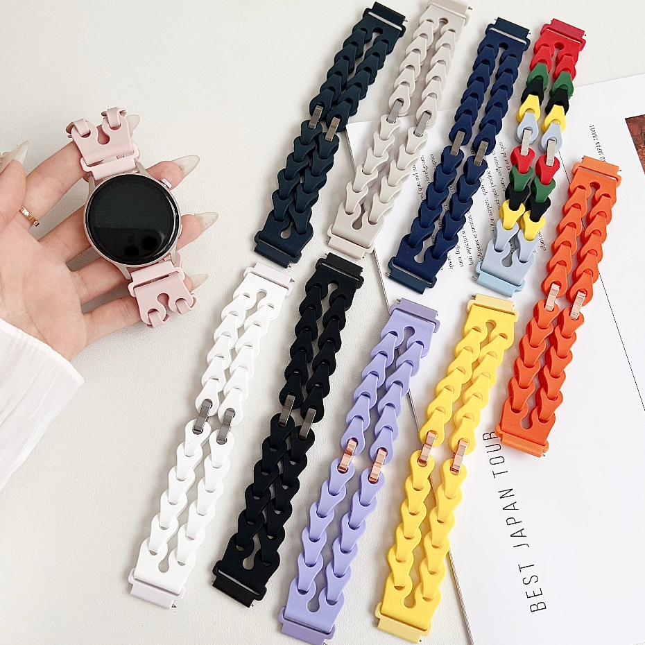 โซ ่ ระบายอากาศ Huawei watch GT 4 สาย Huawei GT2/GT2e/GT3/GT3 Pro/GT2pro Huawei watch 4 / Huawei gt4 สาย Amazfit Bip 5 สาย Amazfit Bip 3 Pro ,GTS2,GTS3, GTS 4 สายมินิ