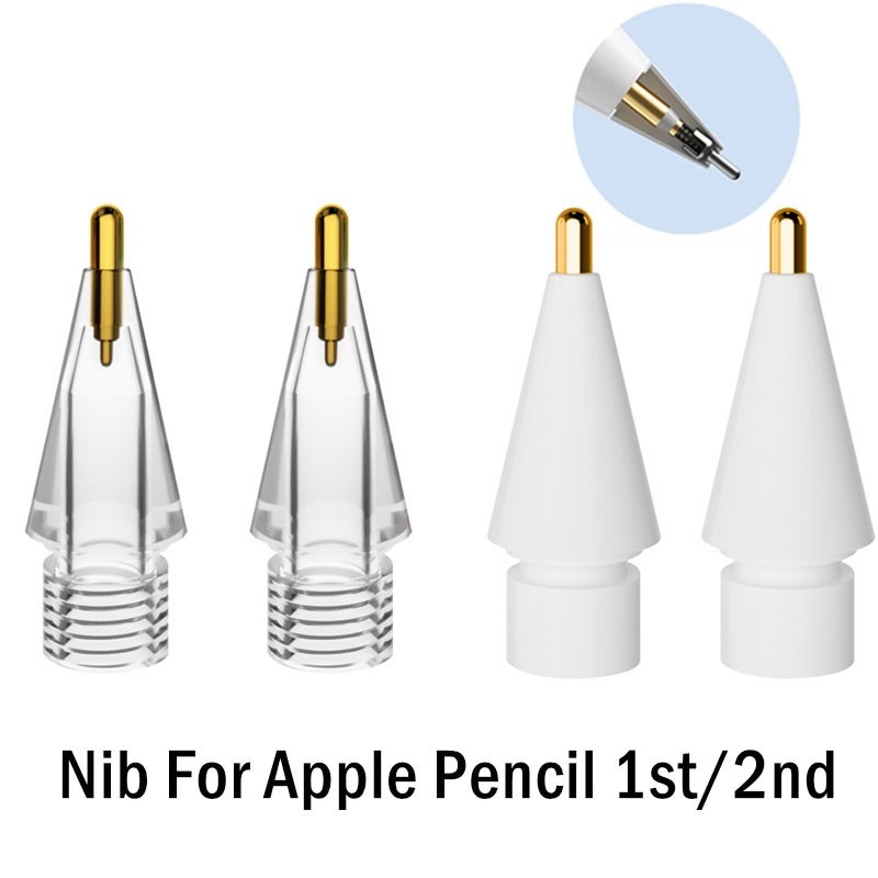 เคล็ดลับทดแทน Ankndo สําหรับ Apple Pencil 1 2 Compatible Gen I-Pad Pro ดินสอ IPencil Nib สําหรับดินส