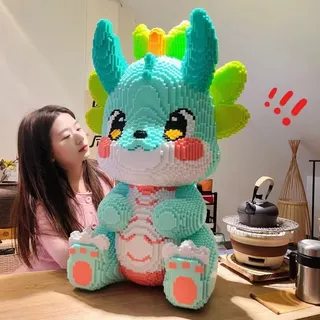 🚀ส่งเร็วจากไทย🚀เลโก้ตัวใหญ่ ตัวต่อนาโน DIY ของขวัญ จิ้งจอกเก้าหาง เสริมการเรียนรู้และเติมเต็มจิตนาการ