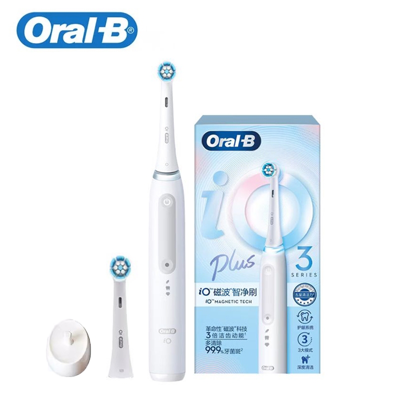 Oral B iO 3 Series Plus Edition แปรงสีฟันไฟฟ้า 3 โหมด ทําความสะอาดฟัน แบบเปลี่ยน
