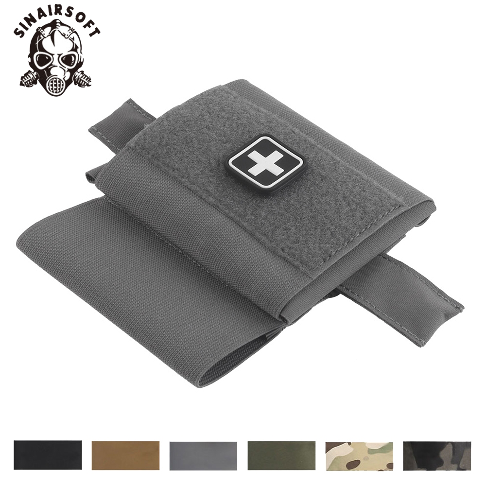 Sinairsoft ใหม่ Micro Trauma ชุดกระเป๋าและ Tourniquet Hammock IFAK EDC MOLLE เข็มขัดเอวกระเป๋ายุทธวิธีการล่าสัตว์เสื้อกั๊กอุปกรณ์เสริม TKN First Aid Kit