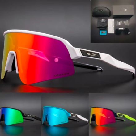 หมวกกีฬามีแว่นตากันแดดนิรภัย สไตล์สำหรับกิจกรรมกลางแจ้งและจักรยาน OO9465