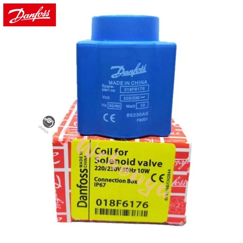 Danfoss เครื่องทําความเย็นโซลินอยด์วาล์วคอยล์ 018F6176 018F6701 BE230AS AC220V 018F6757 018F6193