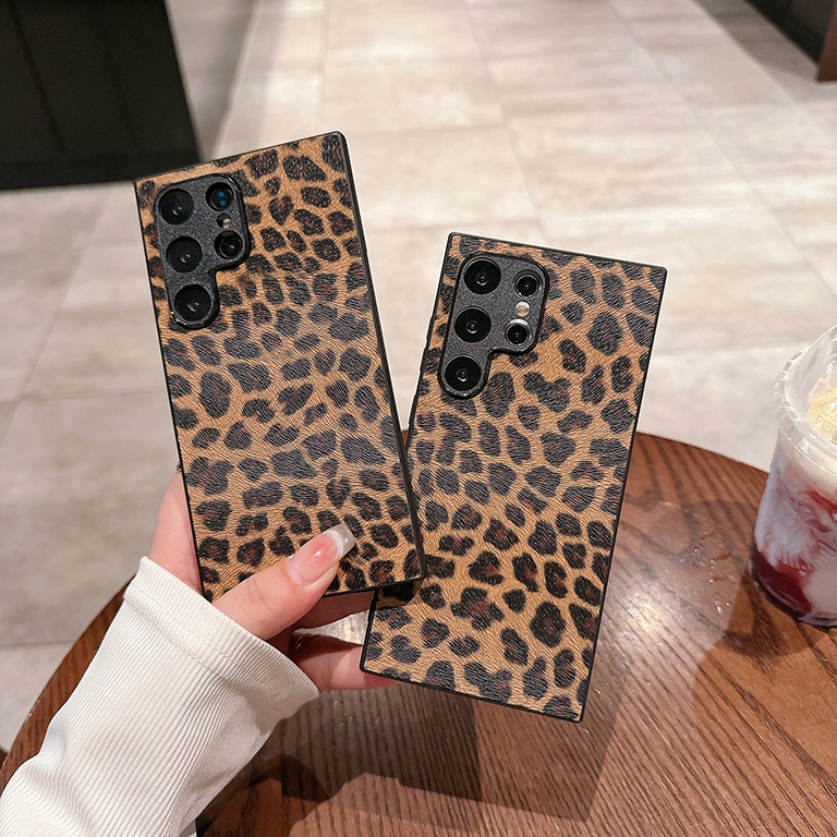 เคสโทรศัพท์ลายเสือดาวคลาสสิกสําหรับ Samsung Galaxy S24 S23 S25 S26 Ultra Plus Case cover