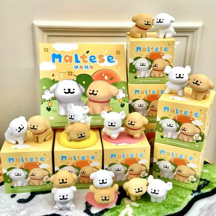 Puppy Blind Box Surprise Box Maltese Random Box Toy Dog Figure ของขวัญทํามือสําหรับเพื่อน