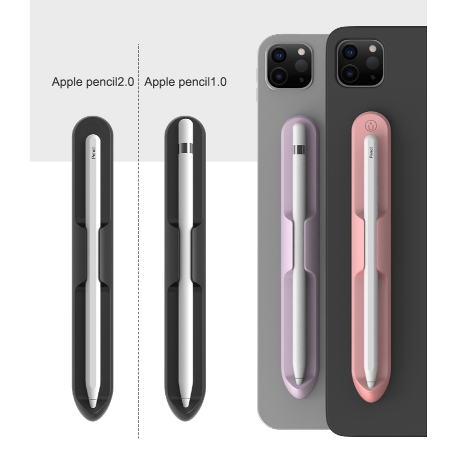 สําหรับ Apple ดินสอ 2/1/Pro/ USB C Stick Holder สําหรับ iPad ดินสอซิลิโคน Touch ปากกาช ่ องป ้ องกันกระเป ๋ ากระเป ๋ ากรณีผู ้ ถือปากกาแม ่ เหล ็ ก