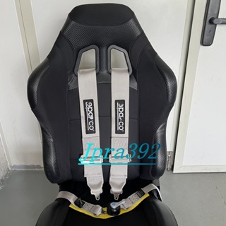 เอสพีซี สไตล์3นิ้ว4จุดแข่งรถที่นั่งรถเข็มขัดนิรภัยกว้างสีดํา…