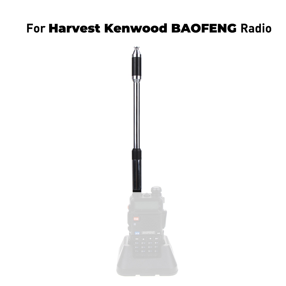 RH770 91.5 ซม./36in Dual Band 144/430MHz High Gain SMA-Female Telescopic Handheld Long Antenna สําหร