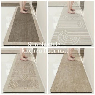 ห้องครัว วัสดุโคลนไดอะตอม เรียบง่ายสไตล์บรรยากาศ ขนาด 40*60cm และ 40*120cm เป็นมิตรกับสิ่งแวดล้อม มีสุขภาพดี และไม่มีกลิ่น ทนต่อคราบน้ำมัน ดูดซับได้สูง และทำความสะอาดง่าย พรมเช็ดเท้า ห้องน้ํา พรมเช็ดเท้าซับน้ําได้ดี พรมกันลื่น
