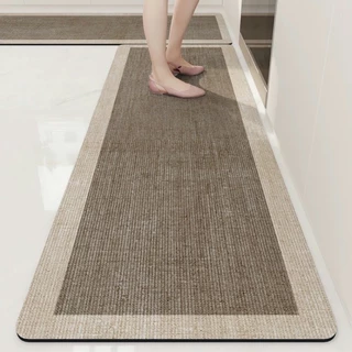 ห้องครัว วัสดุโคลนไดอะตอม เรียบง่ายสไตล์บรรยากาศ ขนาด 40*60cm และ 40*120cm เป็นมิตรกับสิ่งแวดล้อม มีสุขภาพดี และไม่มีกลิ่น ทนต่อคราบน้ำมัน ดูดซับได้สูง และทำความสะอาดง่าย พรมเช็ดเท้า ห้องน้ํา พรมเช็ดเท้าซับน้ําได้ดี พรมกันลื่น