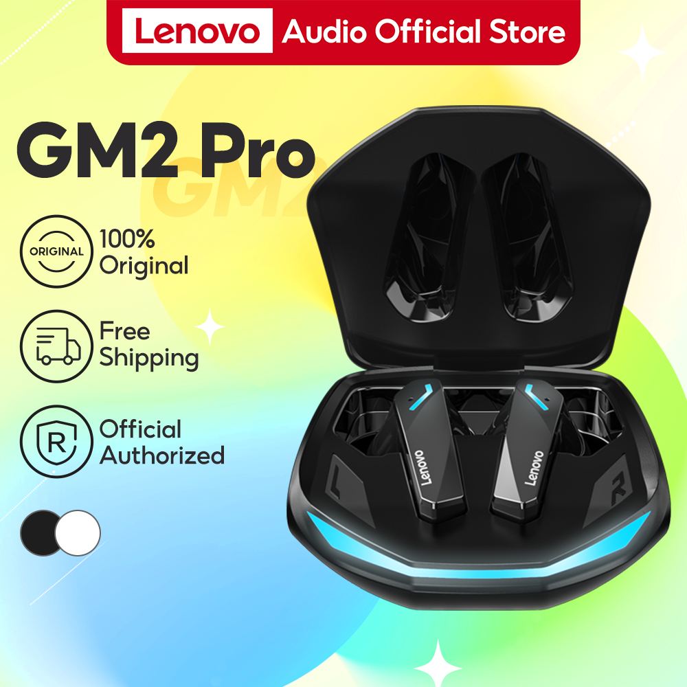 Lenovo GM2 Pro หูฟังเกมมิ่ง Low latency TWS หูฟังบลูทูธ bluetooth 5.3 Gaming EarphonesWith LED Lights
