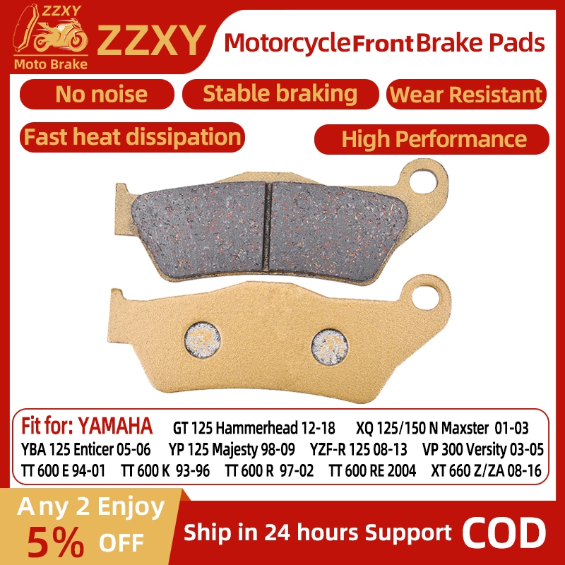 1 คู่รถจักรยานยนต์เบรคหน้าสําหรับ YAMAHA GT 125 Majesty Hammerhead 12-18 XQ 125/150 N Maxster 01-03 