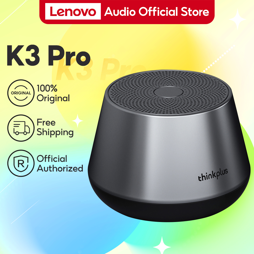 Lenovo K3 Pro ลําโพงบลูทูธไร้สาย Hifi เสียงเอฟเฟคสเตอริโอ แบบพกพา แบตเตอรี่ยาว กันน้ํา สําหรับเล่นกีฬากลางแจ้ง