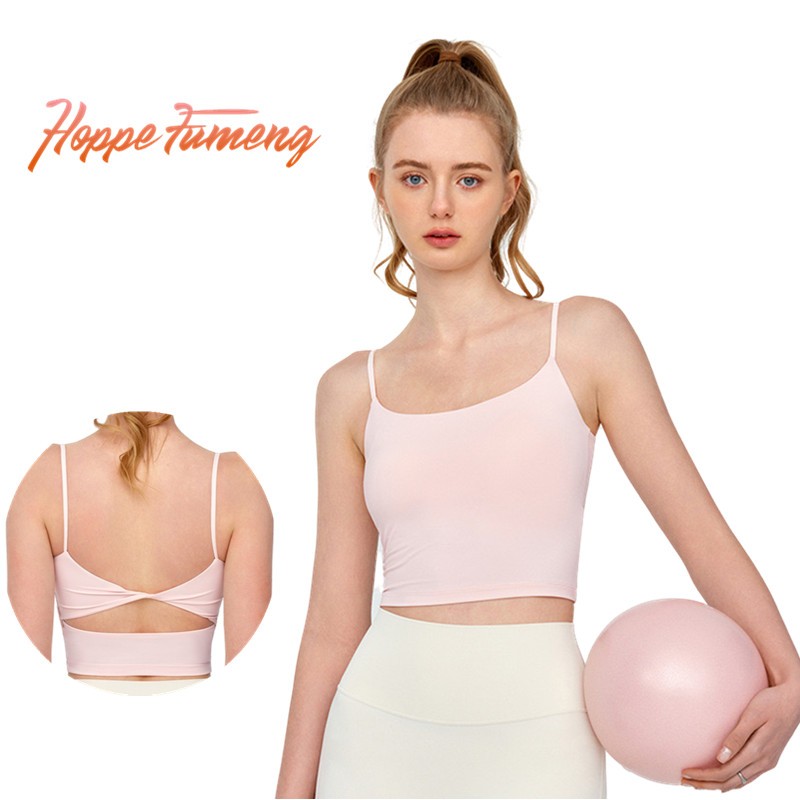 Hoppe Fumeng บราโยคะแฟชั่นบุนวมสําหรับผู้หญิง
