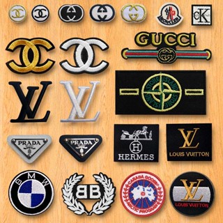 แฟชั่นแบรนด์หรูโลโก้ - แพทช์เหล็กบน 1 ชิ้นมินิ DIY เย็บบนเหล…