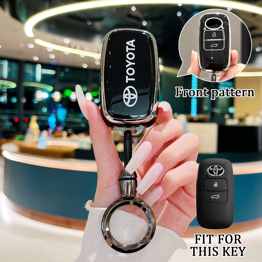 กรอบกุญแจ Toyota Yaris Ativ 2022 2023 2024 Avanza raid เคสกุญแจรีโมทรถยนต ์ TPU ของ Veloz