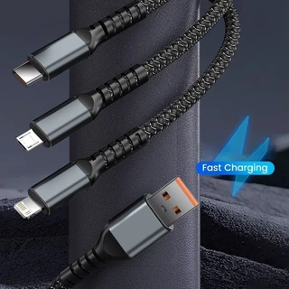 สายชาร์จ 100W LED แบบใส ชาร์จเร็ว สําหรับ Android Huwei HG 3-in-1