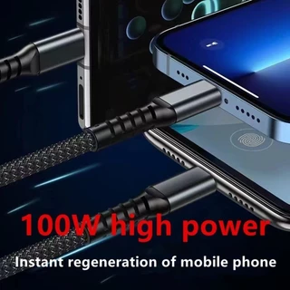 สายชาร์จ 100W LED แบบใส ชาร์จเร็ว สําหรับ Android Huwei HG 3-in-1