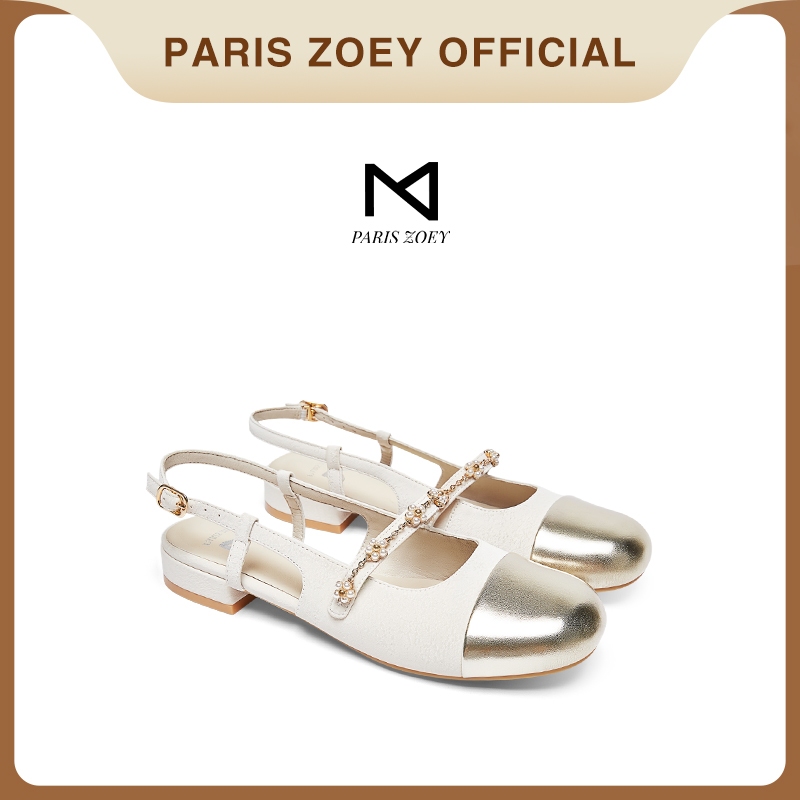 Paris Zoey รองเท้าผู้หญิง รองเท้าคัทชูผู้หญิงแบบเปิดส้น รองเท้า mary jane