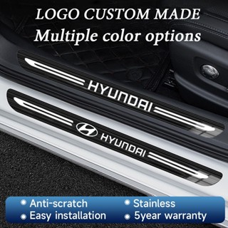 แถบเกณฑ์สแตนเลส Hyundai ป้องกันการก้าวป้องกันรอยขีดข่วนและป้…