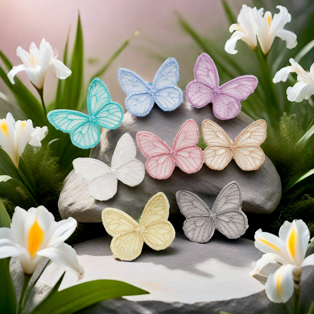 48 ชิ้น 3.5 * 4.5 เซนติเมตรปักตาข่ายผีเสื้อสําหรับ DIY Headwear Hairpin Decor เสื้อผ้าหมวกรองเท้าแพทช์อุปกรณ์เสริม