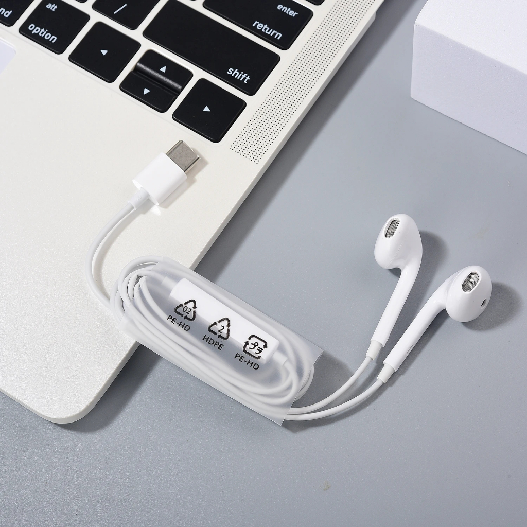 Original OPPO USB Type C หูฟังในหูชุดหูฟังกีฬาแบบมีสายพร ้ อมไมโครโฟนสําหรับ OPPO Reno 8 9 10 11 12 Pro ค ้ นหา X3 X5 X6 X7 N3