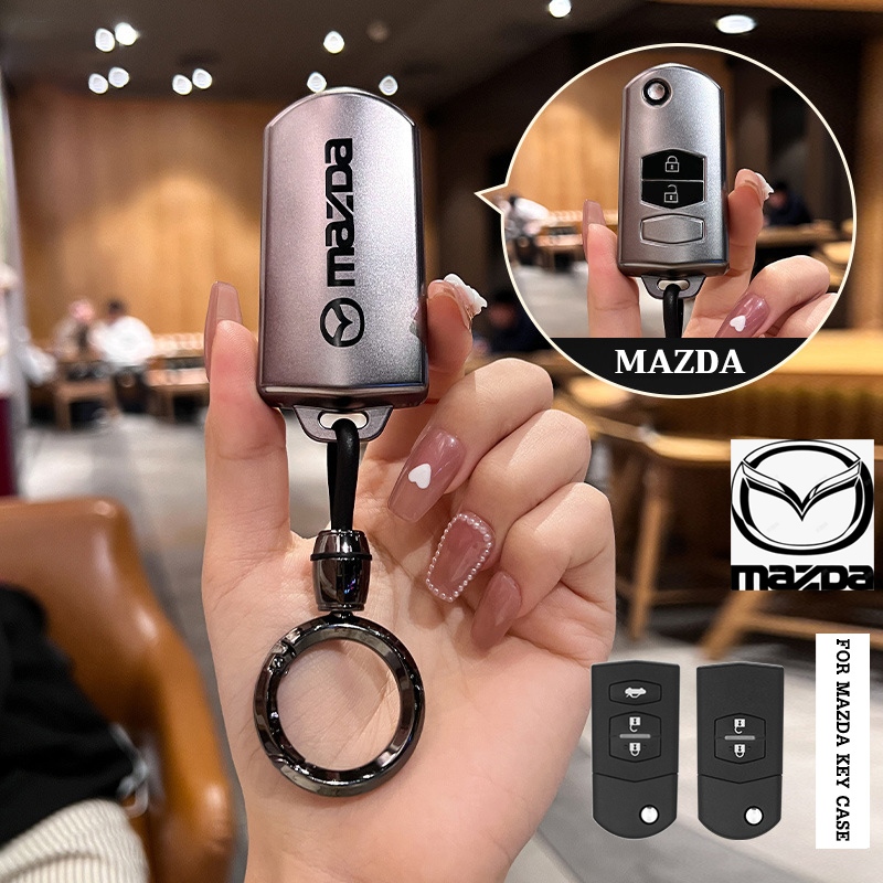 เคสกุญแจรีโมทรถยนต ์ TPU ออกแบบใหม ่ สําหรับ Mazda 2/Mazda 3/ อุปกรณ ์ เสริมเคสกุญแจ