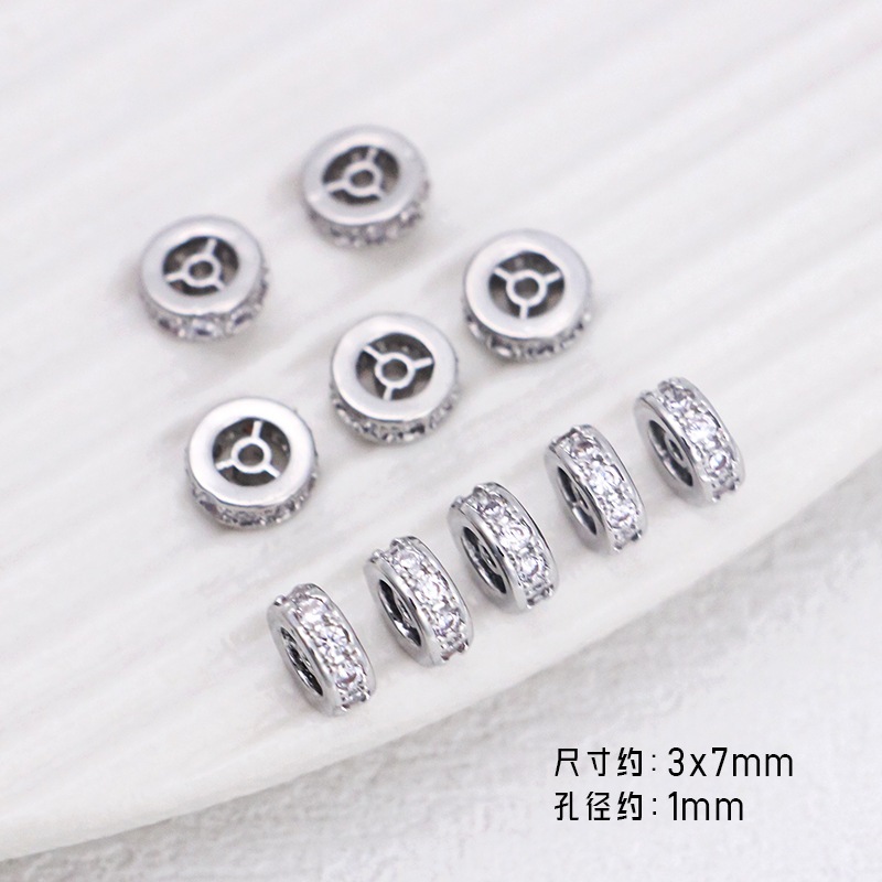 18k Gold Round Wave รูปแบบเพทายลูกไม ้ ขอบสไตล ์ คลาสสิก Spacer ลูกปัดเกียร ์ แฟนซี diy Spacer ลูกปัดหลวม ราคา ถูกที่สุด ดีลบีเคเค แกลเลอรีภาพที่ 5