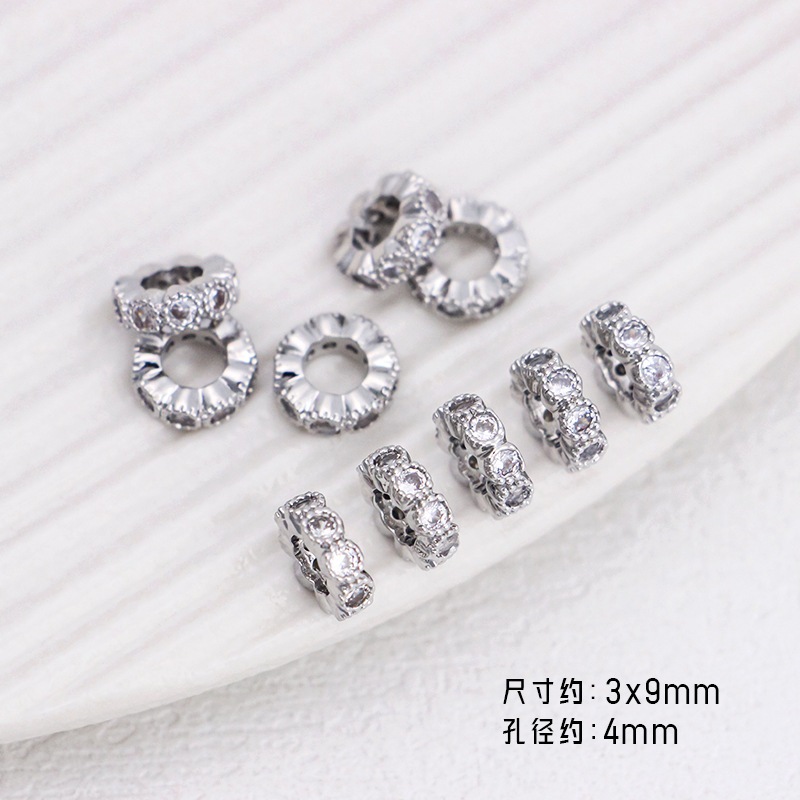 18k Gold Round Wave รูปแบบเพทายลูกไม ้ ขอบสไตล ์ คลาสสิก Spacer ลูกปัดเกียร ์ แฟนซี diy Spacer ลูกปัดหลวม ราคา ถูกที่สุด ดีลบีเคเค แกลเลอรีภาพที่ 9