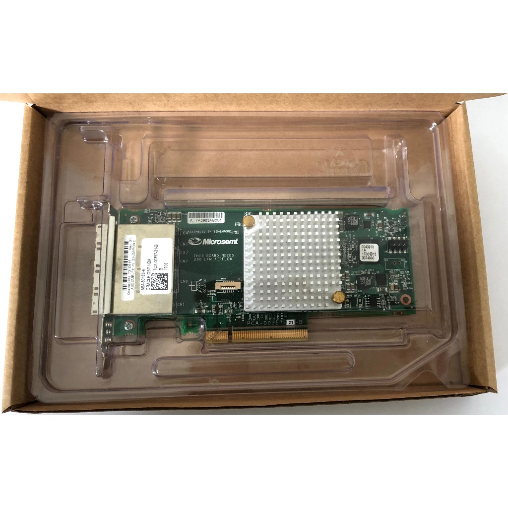 Microsemi Adaptec Oracle ASA-80165H 16 พอร ์ ตภายนอก SAS HBA SFF8644 7310615