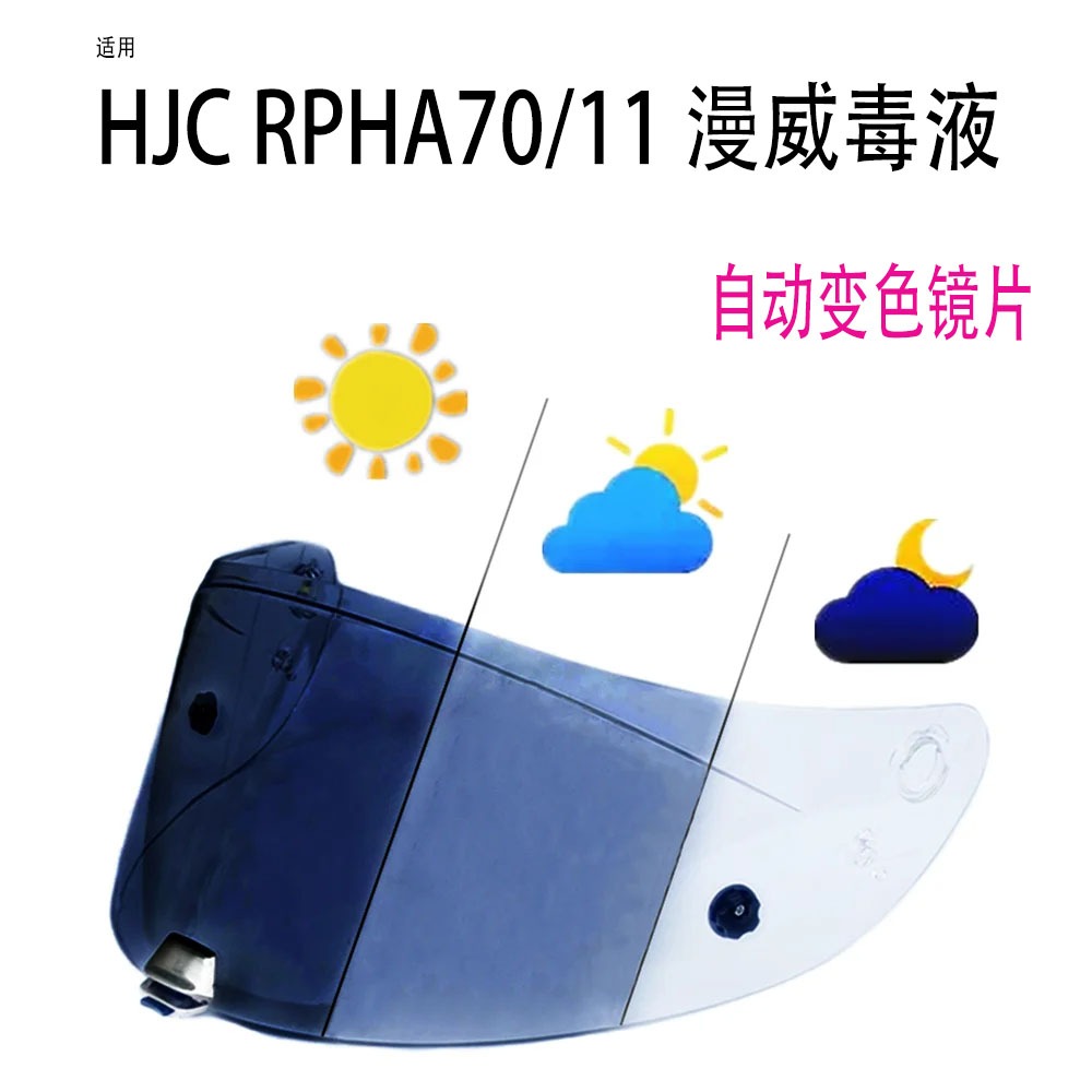Photochromic Visor สําหรับ HJC RPHA 11 PRO RPHA 70 ST