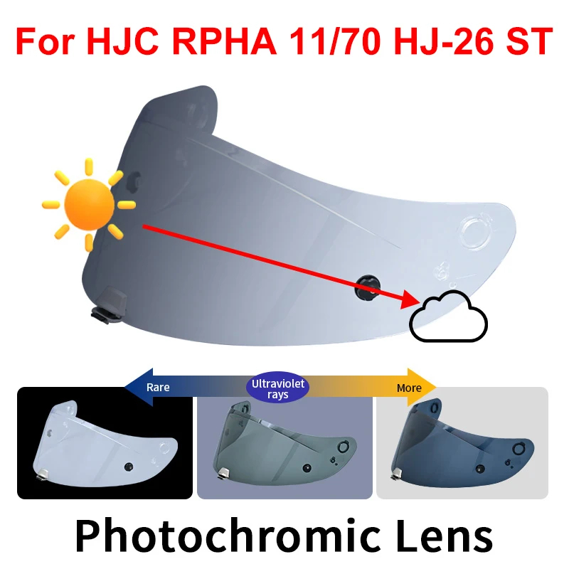 Photochromic Visor สําหรับ HJC RPHA 11 PRO RPHA 70 ST รูปที่ 3