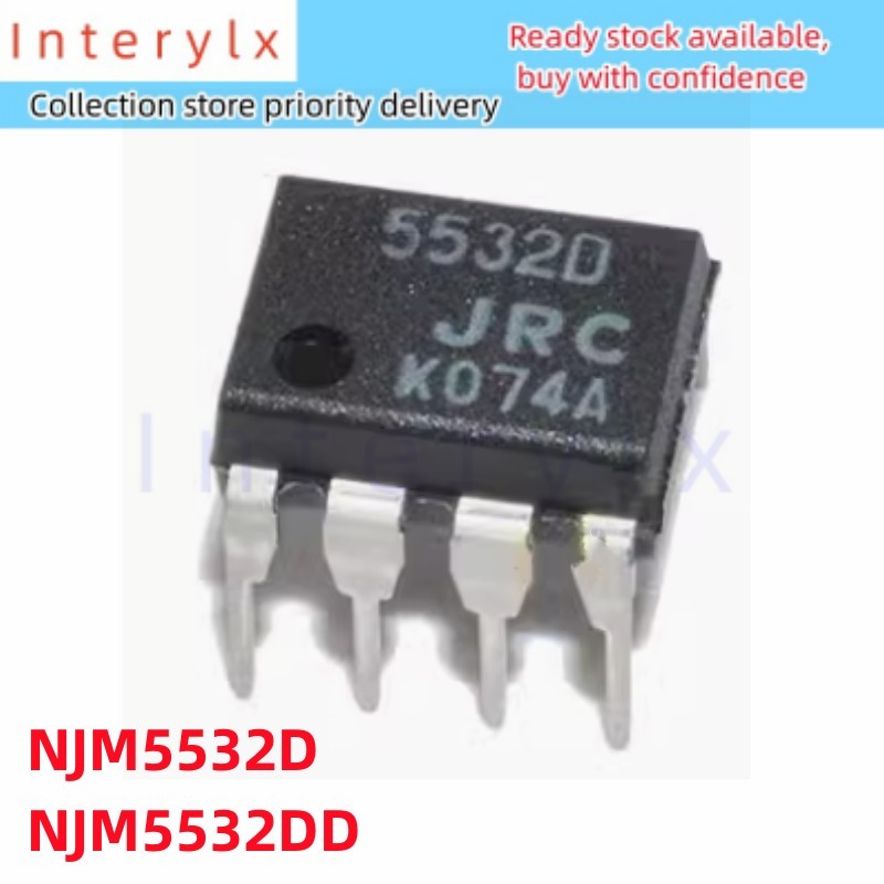 1pcs/lot JRC5532 NJM5532 JRC5532D NJM5532D NJM5532DD JRC5532DD DIP-8 In-Line Low Noise Dual-Shipping