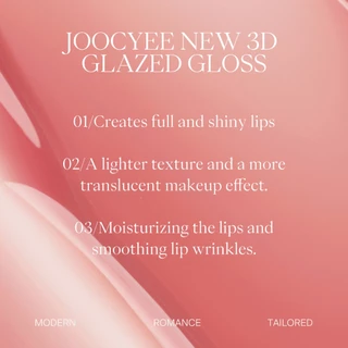 Joocyee GLAZED ROUGE 3D Effect ให้ความชุ่มชื้นไวท์เทนนิ่งและเงางาม