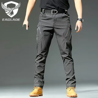 Eaglade กางเกงคาร์โก้ยุทธวิธี สําหรับผู้ชาย สีเทา Ix9
