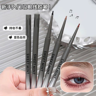 Sweet MINT Machete รูปเจลอายไลเนอร์ดินสอ 4 สี Soft Smooth เริ่มต้นกันน้ํา Sweatproof Non Smudge Lasting Keep Eye แต่งหน้าอายไลเนอร์