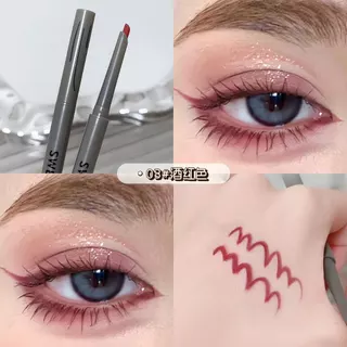 Sweet MINT Machete รูปเจลอายไลเนอร์ดินสอ 4 สี Soft Smooth เริ่มต้นกันน้ํา Sweatproof Non Smudge Lasting Keep Eye แต่งหน้าอายไลเนอร์