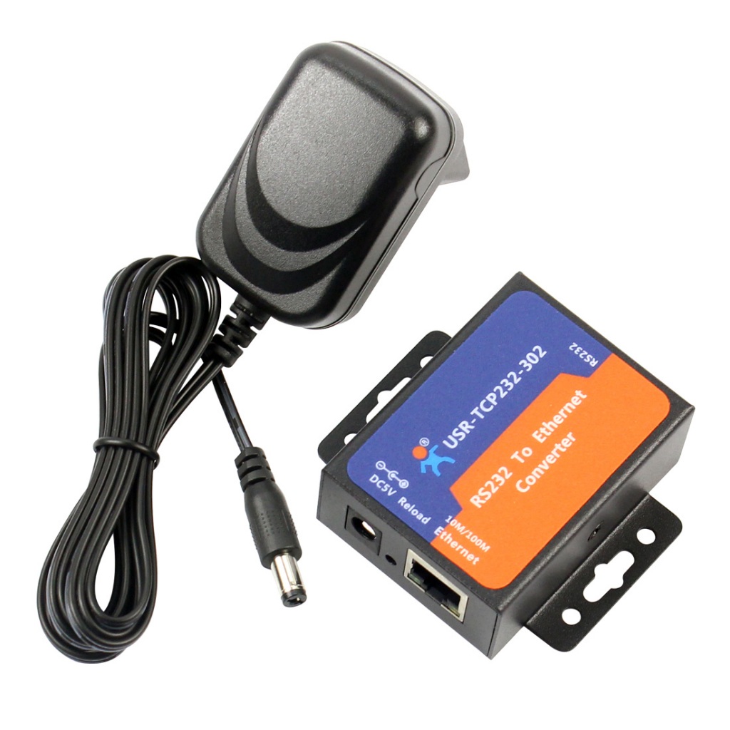 USR-TCP232-302 Serial RS232 ถึง Ethernet TCP IP โมดูลเซิร์ฟเวอร์ตัวแปลงอีเธอร์เน็ต
