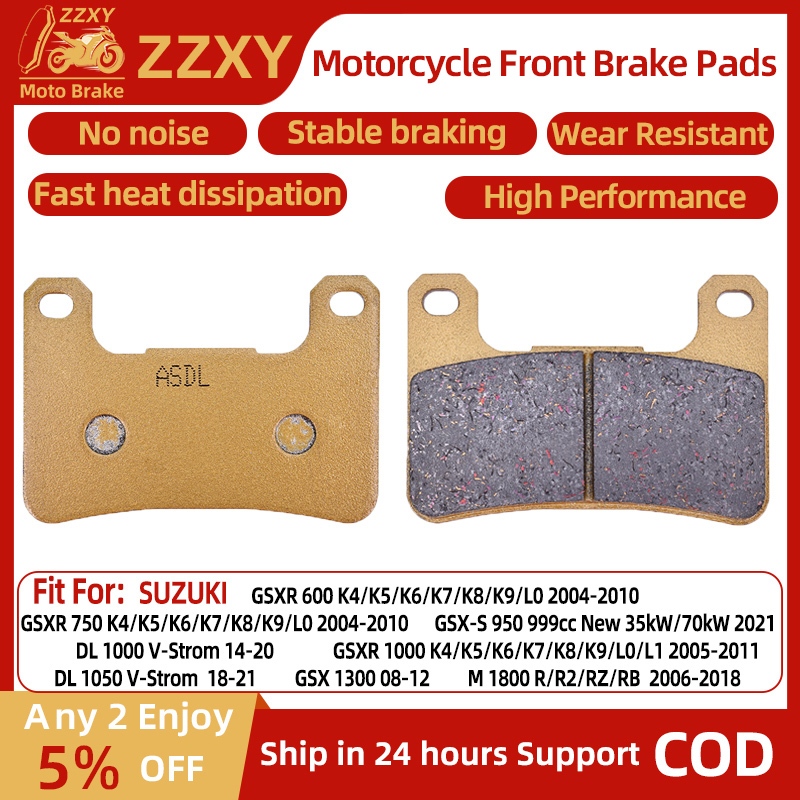 1 คู่รถจักรยานยนต์เบรคด้านหน้าสําหรับ SUZUKI GSXR 600 K4/K5/K6/K7/K8/K9/L0 2004-2010 GSXR 750 K4/K5/