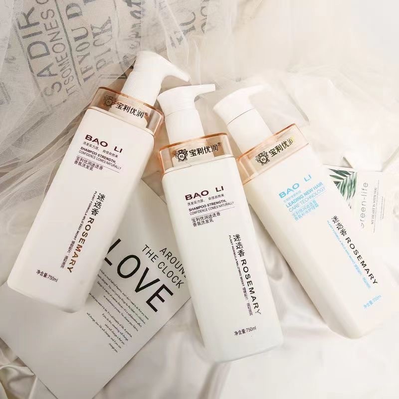 Bao li Rosemary Shampoo ให้ความชุ่มชื้นหนังศีรษะ Anti-dandruff Repair Oil control Fluffy Essence มาส์กผม ครีมนวดผม