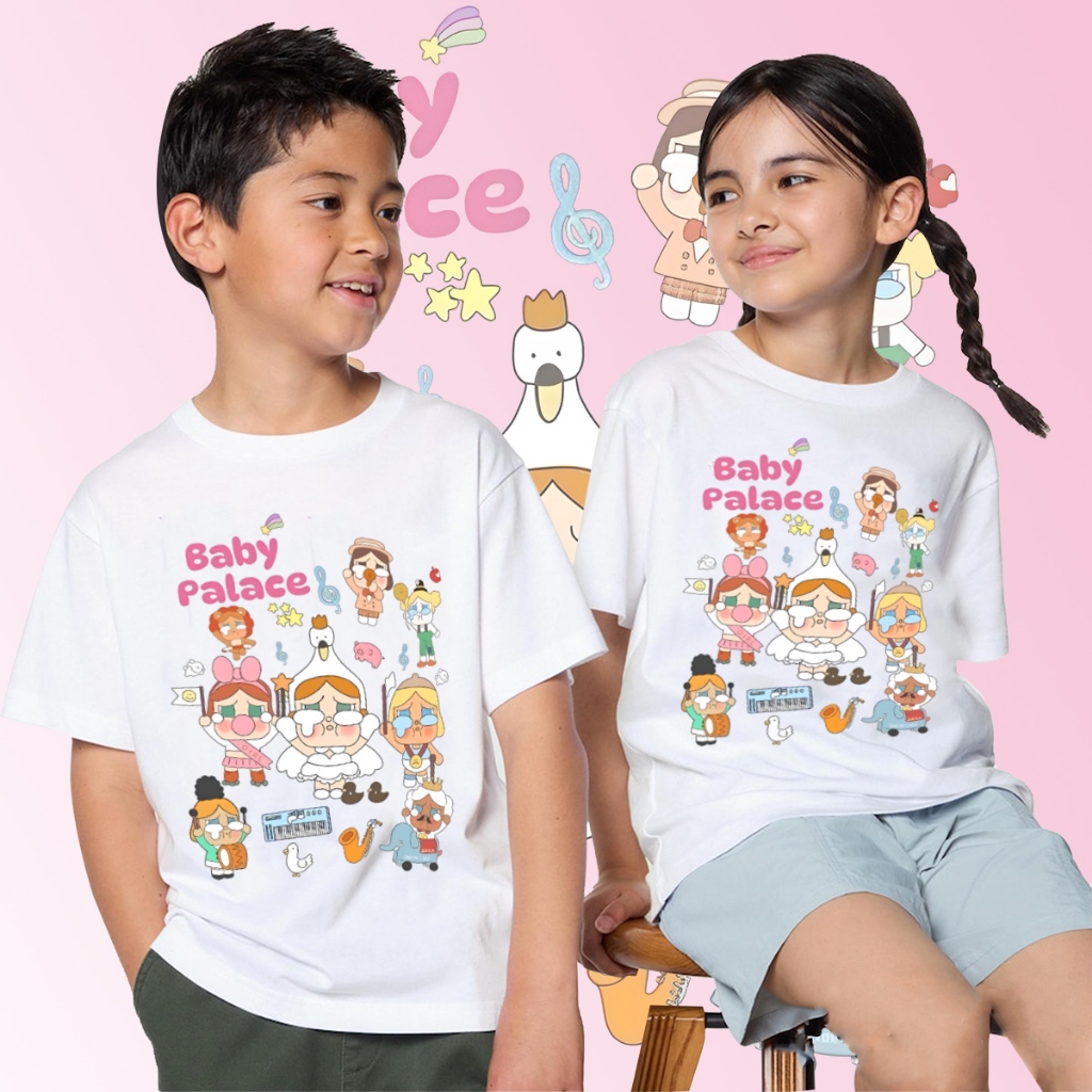 เสื้อยืดเด็กผู้หญิงลาย CRYBABY น่ารักสุด ๆ เสื้อยืดเด็ก ผ้าฝ้ายนุ่มสบาย เสื้อยืดเด็กผู้หญิงY01