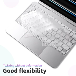 ฝาครอบคีย์บอร์ดสําหรับ iPad Pro M4 Air M2 Magic Keyboard 11/13 นิ้ว TPU วัสดุป้องกันคีย์บอร์ดโปร่งใสผิวกันน้ําป้องกันคราบ