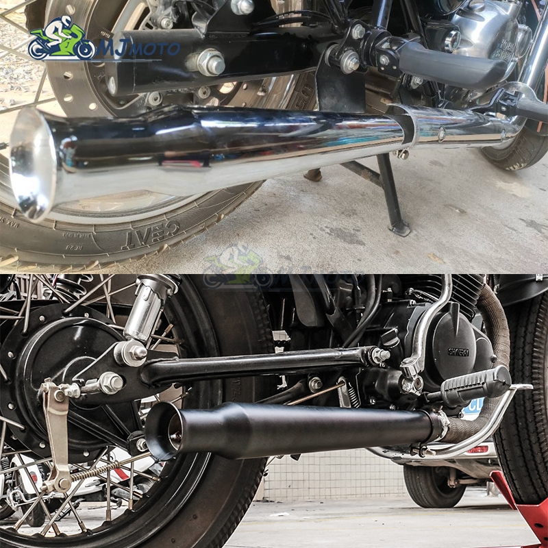 【MJMOTO】ท่อไอเสียรถจักรยานยนต์ 38 40 43 45 มม. แนวเรโทร สําหรับ Harley Triumph Cafe Racer Racing - รูปที่ 3
