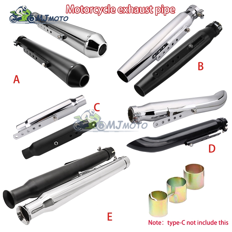 【MJMOTO】ท่อไอเสียรถจักรยานยนต์ 38 40 43 45 มม. แนวเรโทร สําหรับ Harley Triumph Cafe Racer Racing