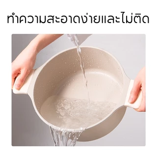 Redchef หม้อซุปเซรามิค ปลอดสารพิษ PFAS& PTFE& PFOA 20/24 ซม. สําหรับเตาทุกประเภท (แก๊ส ไฟฟ้า และการเหนี่ยวนํา)