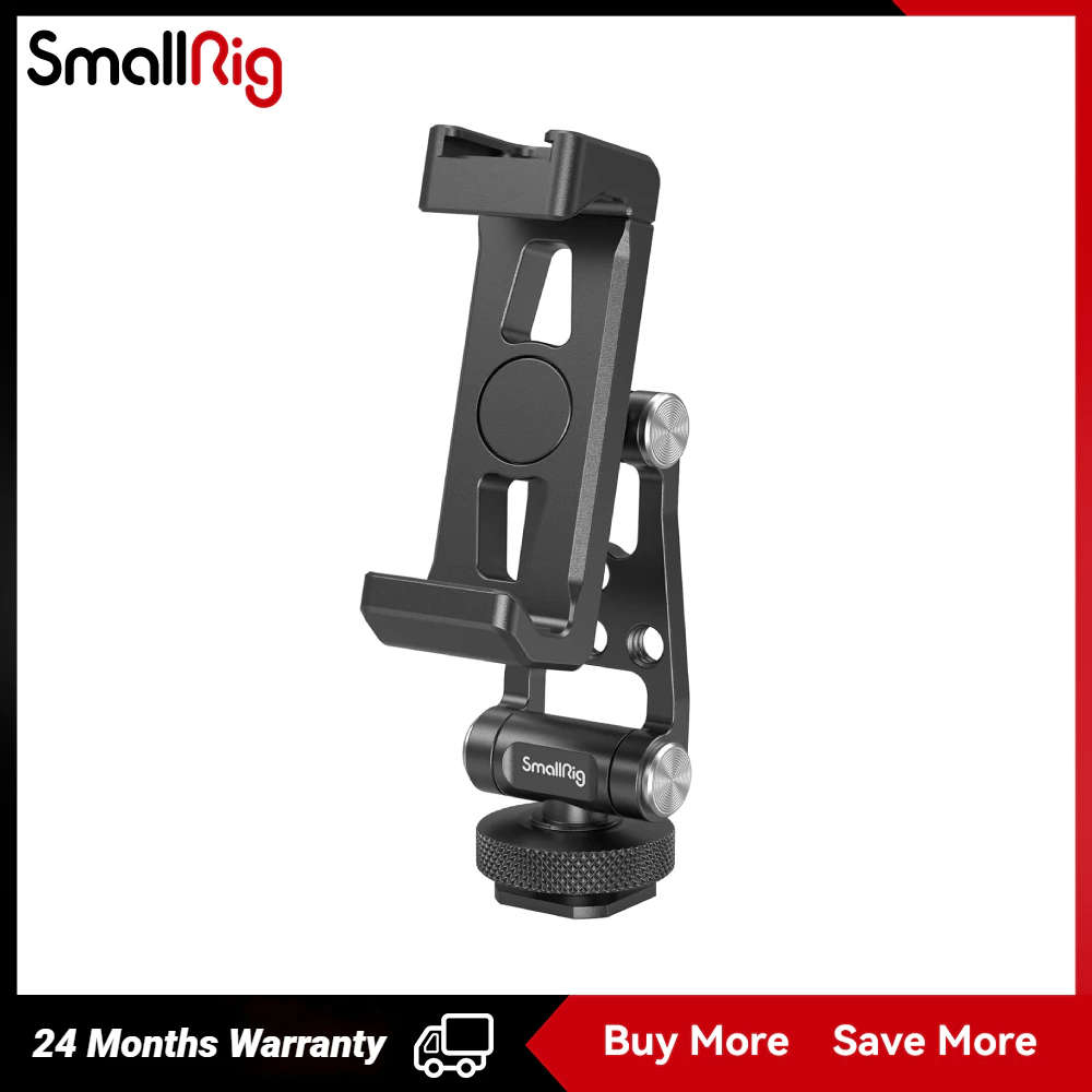 Smallrig Metal Phone Support with Cold Shoe Mount,เหมาะสําหรับ DJI RS 4 Mini#4382 #4301