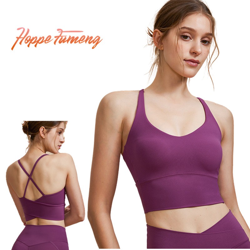 สปอร์ตบราวิ่งบุนวมผู้หญิง Hoppe Fumeng ด้านหลังที่สวยงาม